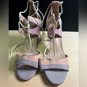 Anthropologie Billy Ella Brand Lace Up Sandal Pumps